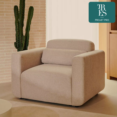 Fauteuil modulable Neom beige