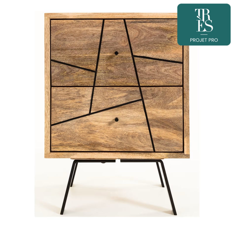 Table de chevet Balial 40 x 56 cm