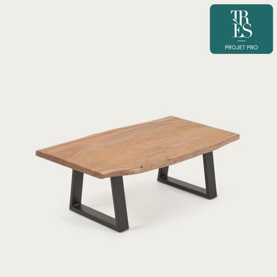 Table basse Alaia en bois massif d'acacia - 115 x 65 cm