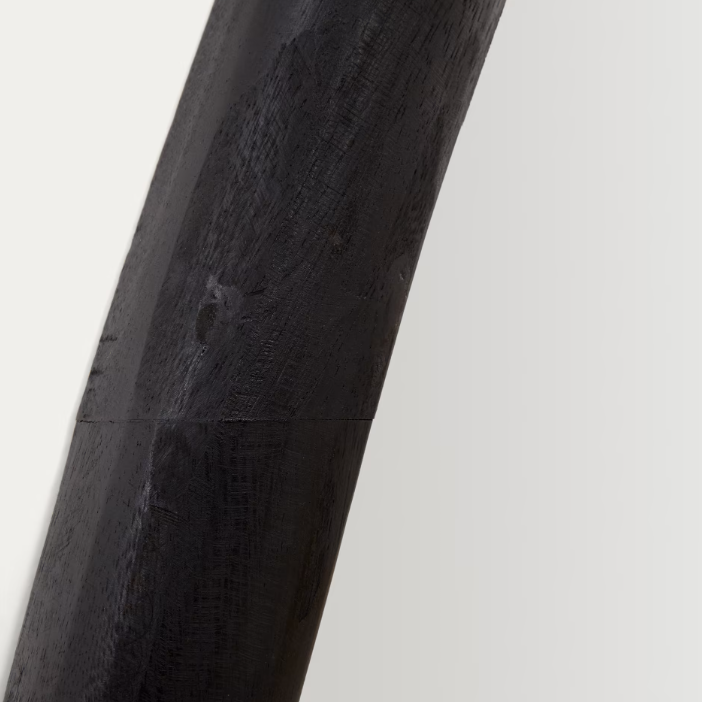 Miroir Magrit en bois massif de mungur -  Ø 60 x 110 cm