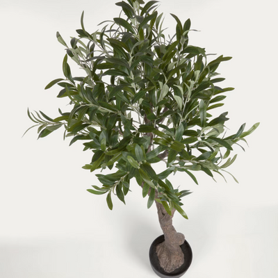 Plante artificielle Olivo avec pot noir 140 cm - Kave Home