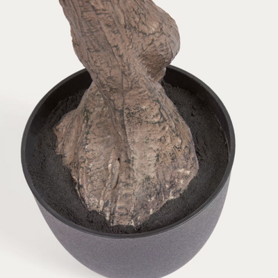 Plante artificielle Olivo avec pot noir 140 cm - Kave Home