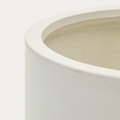 Cache-pot Aiguablava en ciment blanc Ø 52 cm - Kave Home