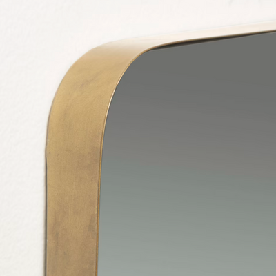 Miroir mural Marco métal doré 30 x 100 cm