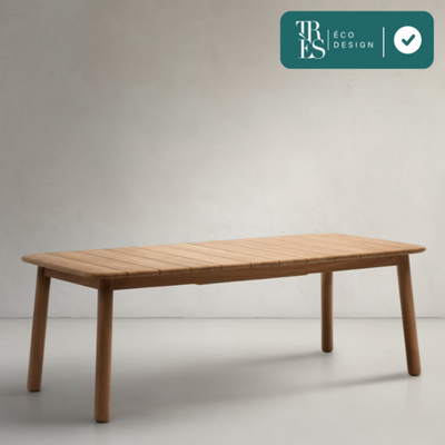 Table extensible Turqueta en bois de teck FSC - 220(290 ) x 100 cm
