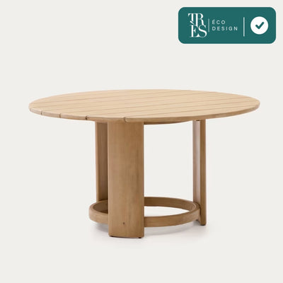 Table ronde Xoriguer en bois d’eucalyptus FSC Ø140 cm