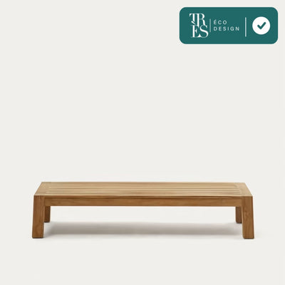 Table basse Forcanera en bois de teck massif 150 x 71 cm