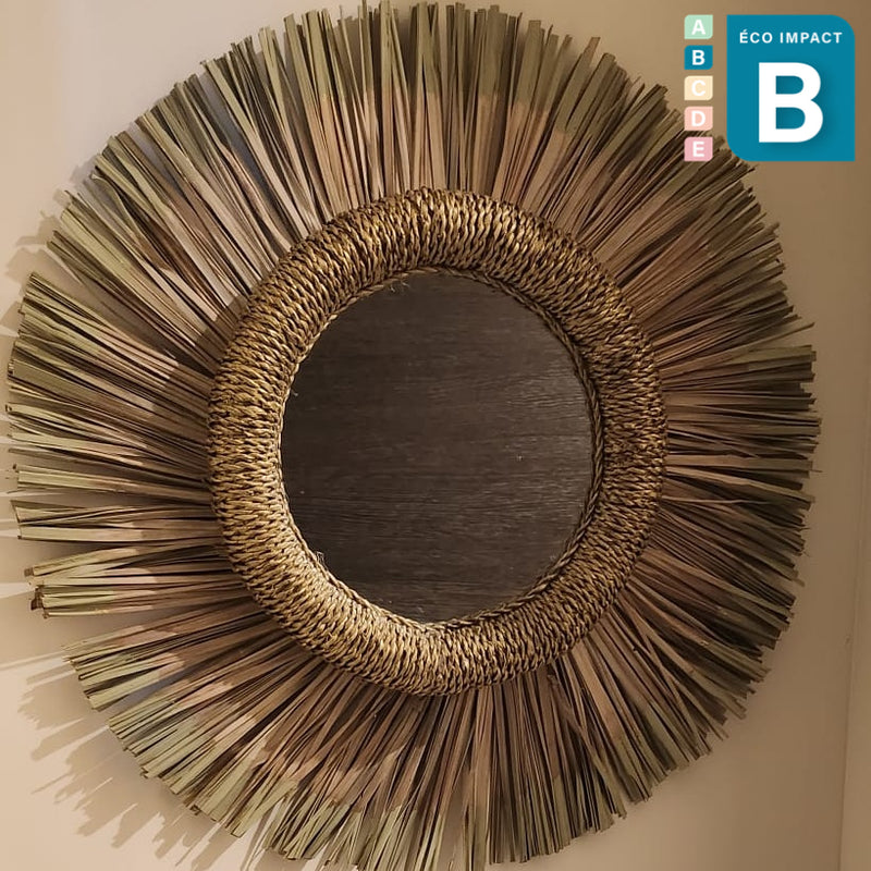 Miroir en doum Marocain - 50cm