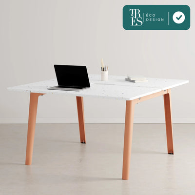 Bureau open–space NEW MODERN en plastique recyclé - 2 places