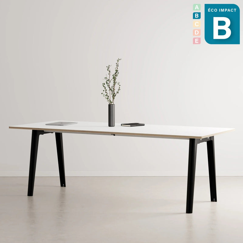 Table New Modern 10 personnes, en bois, Long. 220 cm