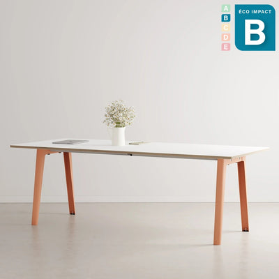 Table New Modern 10 personnes, en bois, Long. 220 cm