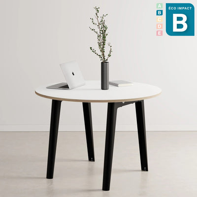 Table ronde New Modern 4 à 6 personnes, en bois Ø 110 cm