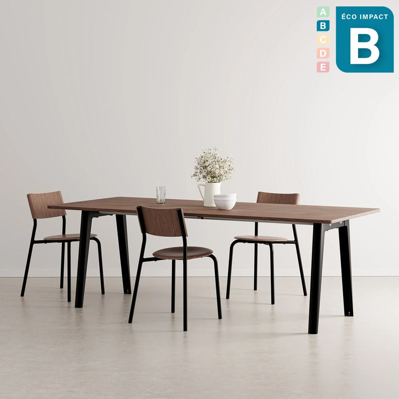 Table New Modern 10 personnes, en bois, Long. 220 cm