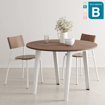 Table ronde New Modern 4 à 6 personnes, en bois Ø 110 cm