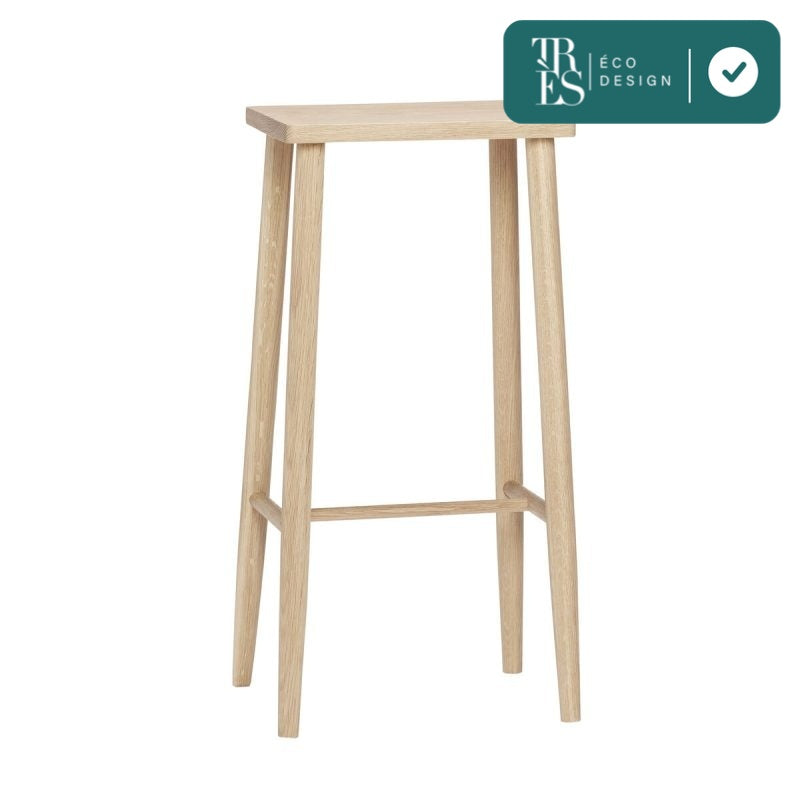 Tabouret de bar Folk en bois de chêne