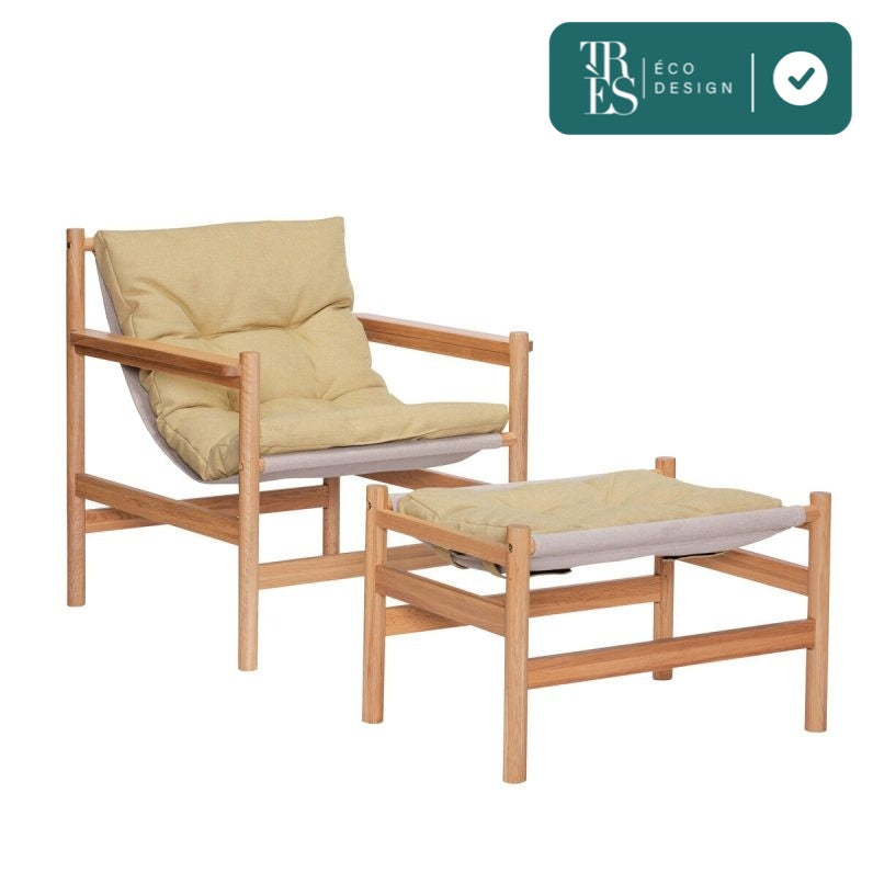 Fauteuil et repose-pied Heritage