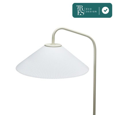 Lampadaire Solid avec abat jour en verre, Haut. 158cm