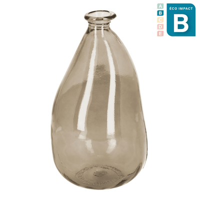 Moyen vase Brenna en verre recyclé