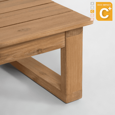 Salon de jardin d’angle Flaviina 5 places en bois durable