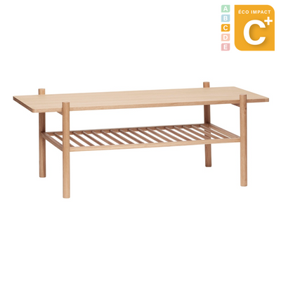 Table basse Acorn en bois durable Long.120 cm