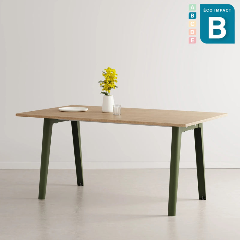 Table New Modern 6 personnes, en bois, Long. 160 cm
