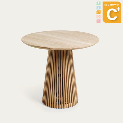 Table ronde Jeanette 4 personnes, Ø 90 cm, bois massif durable