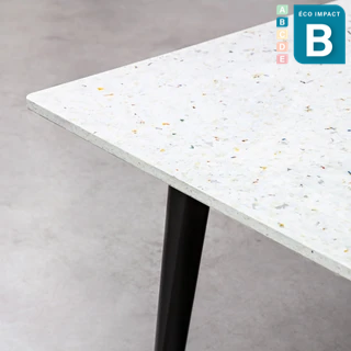 Table en plastique carré - Gris