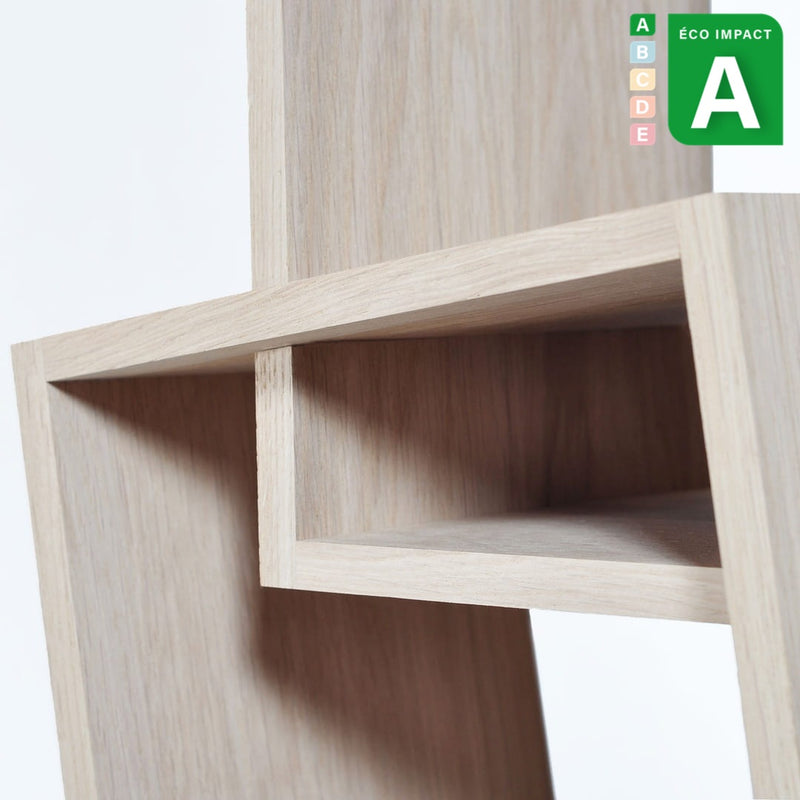 Bibliothèque Kao simple en bois de forêts durables, Long. 50 cm