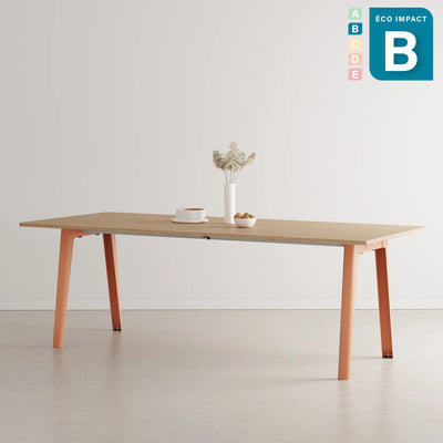 Table New Modern 10 personnes, en bois, Long. 220 cm