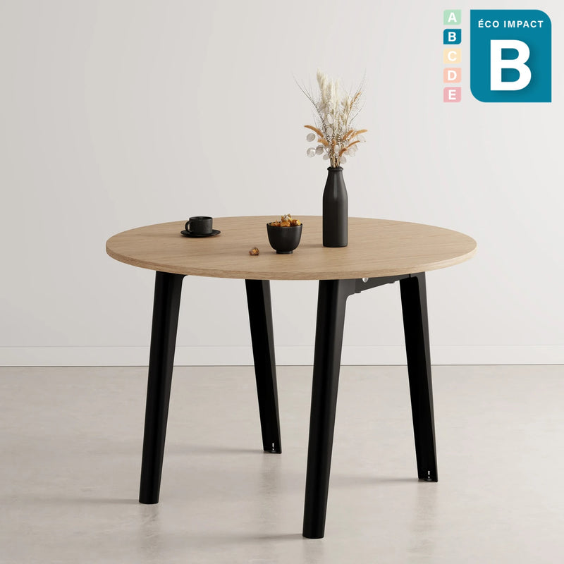 Table ronde New Modern 4 à 6 personnes, en bois Ø 110 cm