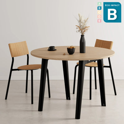 Table ronde New Modern 4 à 6 personnes, en bois Ø 110 cm