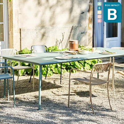 Table en plastique jardin terrasse balcon Adige – 45 cm x 43 cm x