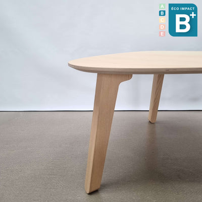 Table basse Stone en bois de forêts durables, Haut. 45 cm