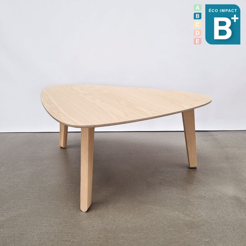 Table basse Stone en bois de forêts durables, Haut. 45 cm