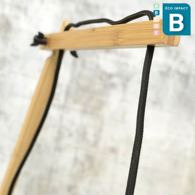 Applique Cango deux bras en bambou, ⌀ 60x25 cm
