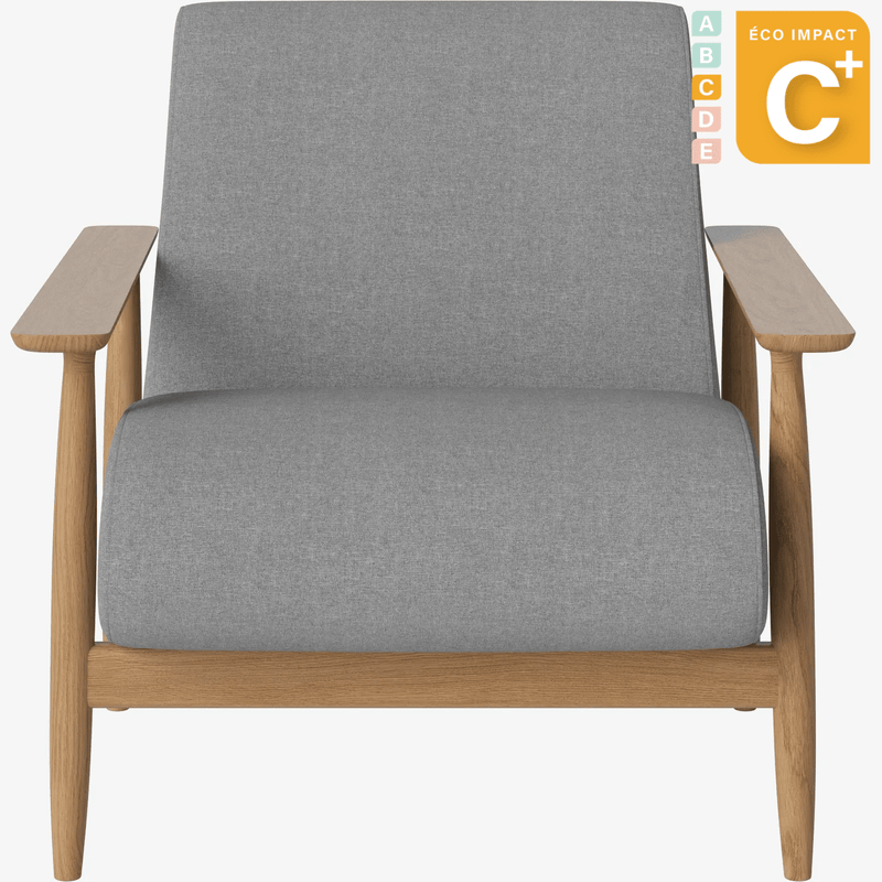 Fauteuil Visti en bois de forêt durable