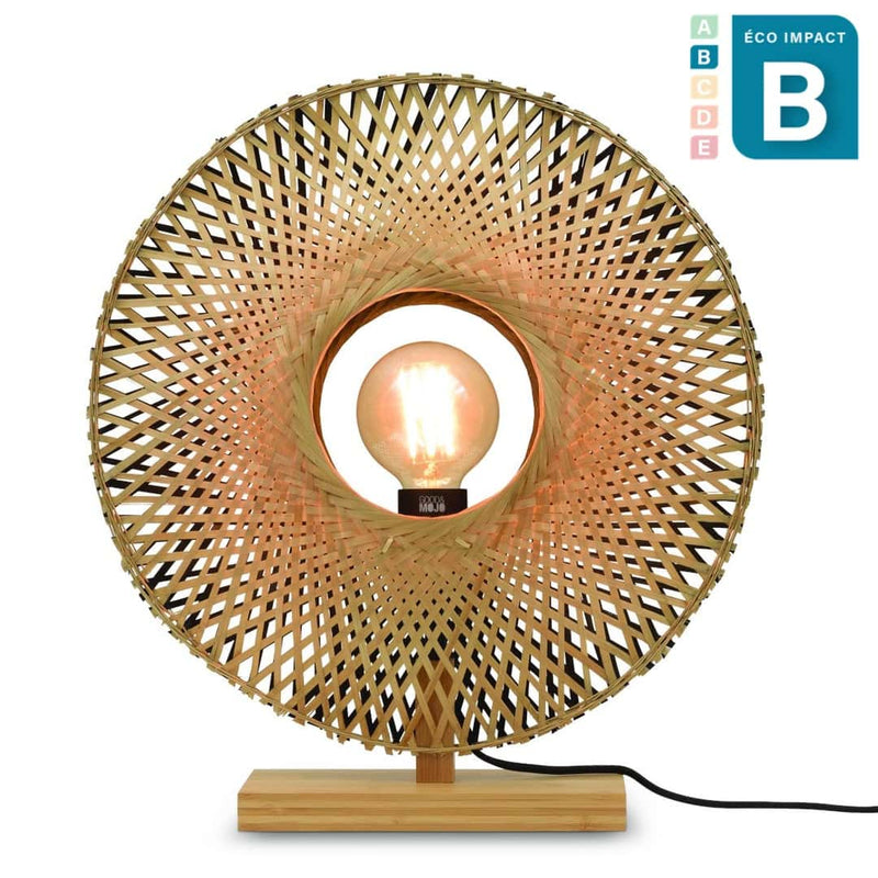 Lampe à poser Kalimantan en bambou, ⌀ 44 ou 60 cm
