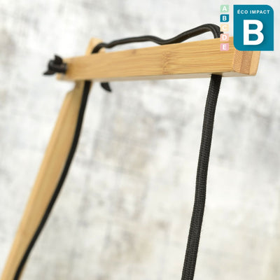 Applique Kalimantan deux bras en bambou, ⌀ 60x15 cm