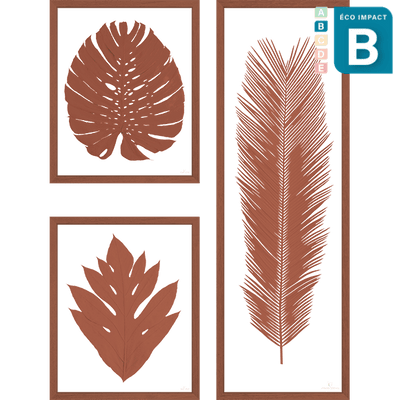 Cadre composition d'herbiers - Numéro 3, Long. 95x120cm
