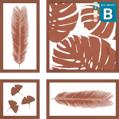 Cadre composition d'herbiers - Numéro 2, Long. 90x90cm